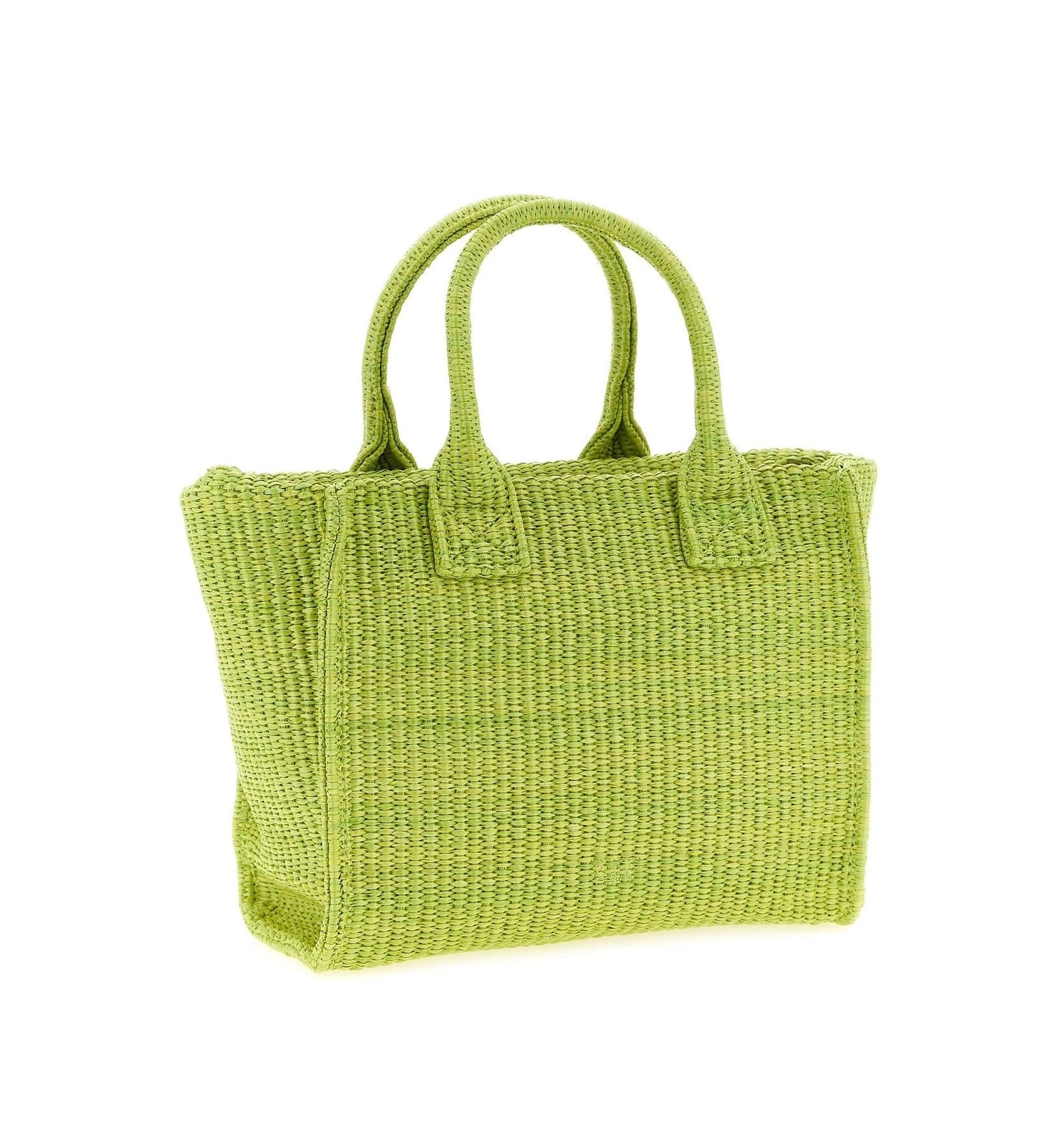 PINKO Borsa Pinko donna 106832A369Y VV0 Beach Shopper Mini Rafia Verde mela<BR/> 106832A369Y VV0 