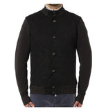 RRD men's jacket W2514380 Nabucco Val Soft Knit Black sweater