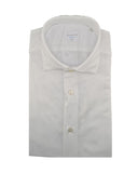 Camicia XACUS uomo ACT558ML11460 Bianca jersey elastane collo francese bottoni