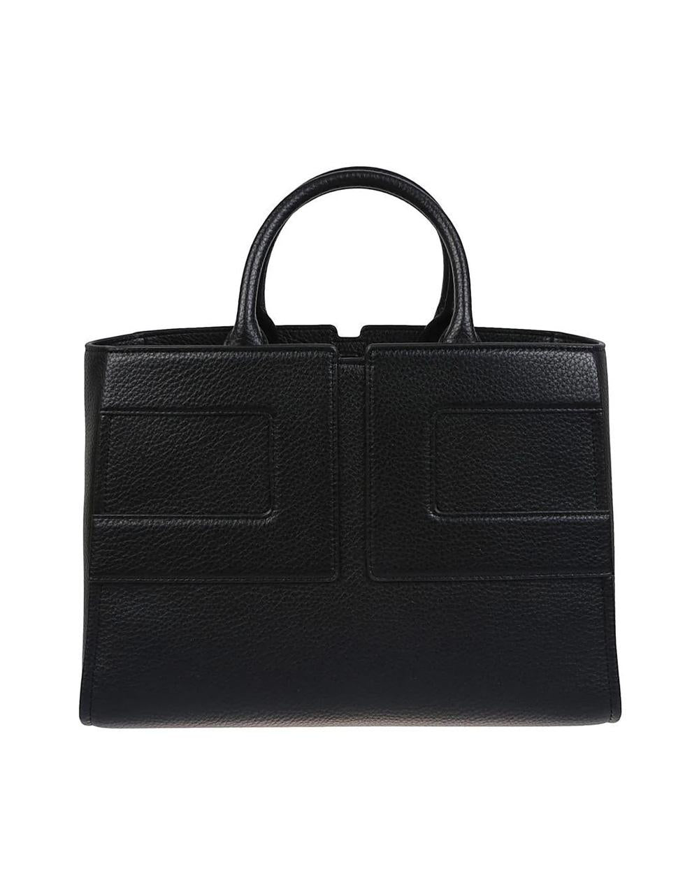 ELISABETTA FRANCHI Borsa ELISABETTA FRANCHI donna BS35A56 Nera tote media effetto pelle shape morbida BS35A56 110 