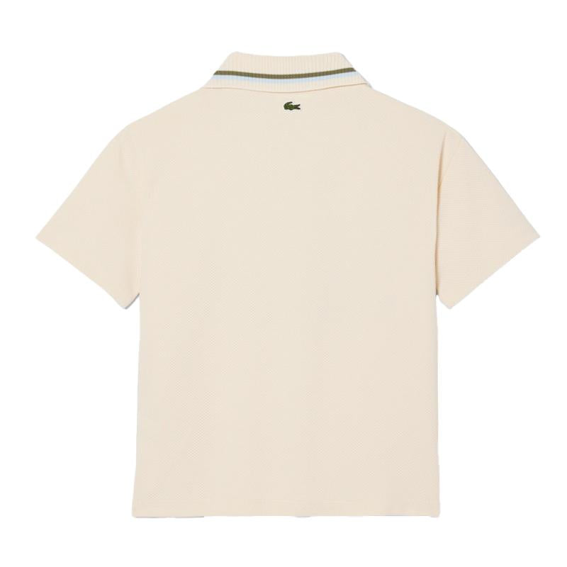 LACOSTE Polo Lacoste bambino DJ2001R XFJ beige piquet DJ2001R XFJ 