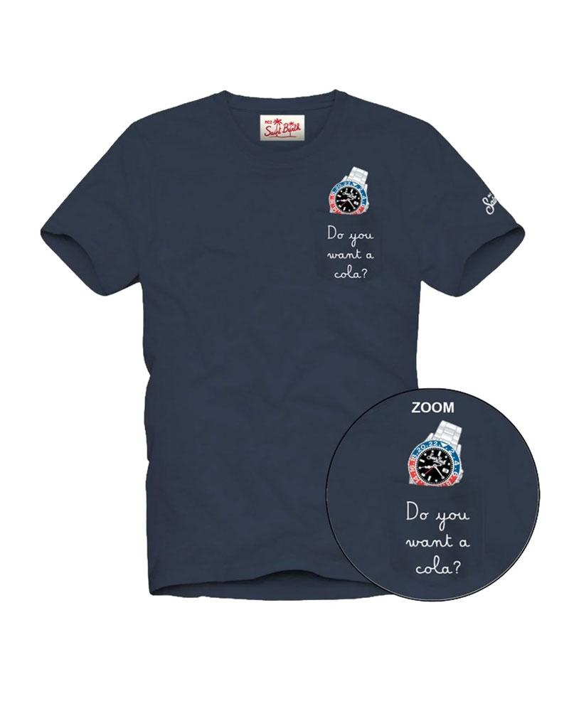 MC2 SAINT BARTH T-shirt Mc2 Saint Barth uomo Austin Want a watch blu<BR/><BR/> AUSTIN0259H 61 