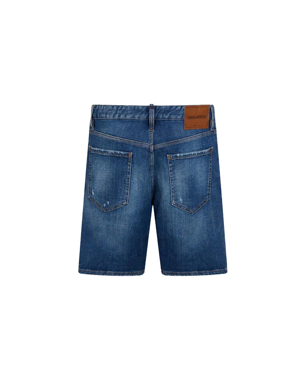 DSQUARED2 Bermuda DSQUARED2 uomo Marine S74MU0990S30872 Blu cinque tasche cotone vintage S74MU0990S30872 470 