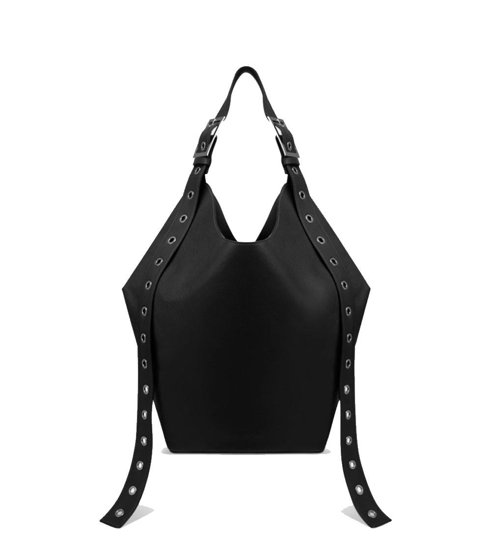 DONDUP Borsa Dondup donna WB306PL0658D nera big hobo in pelle<BR/> WB306PL0658D 999 