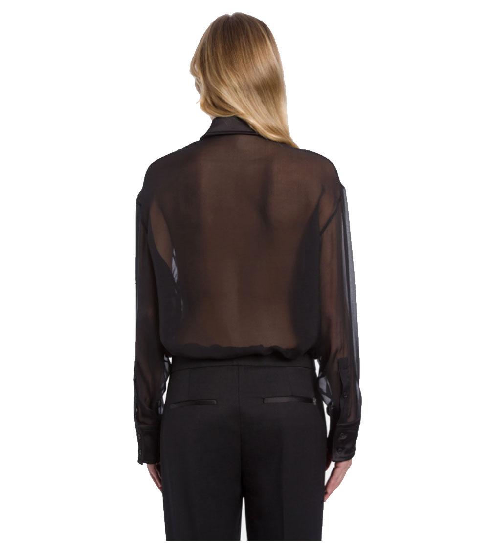 DONDUP Camicia Dondup donna DC464SF0105D nera DC464SF0105D 999 
