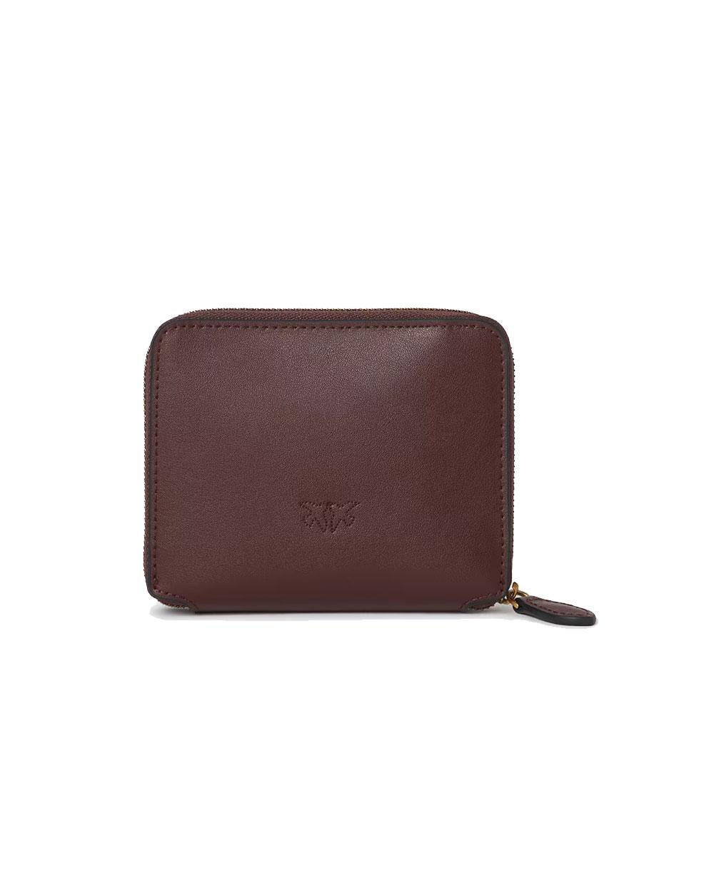 PINKO Portafoglio Pinko donna 100249A0F1 bordeaux oro zip around pelle<BR/> 100249A0F1 R49Q 