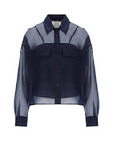 Camicia Weekend donna 2615261012600 004 Colomba organza Blu