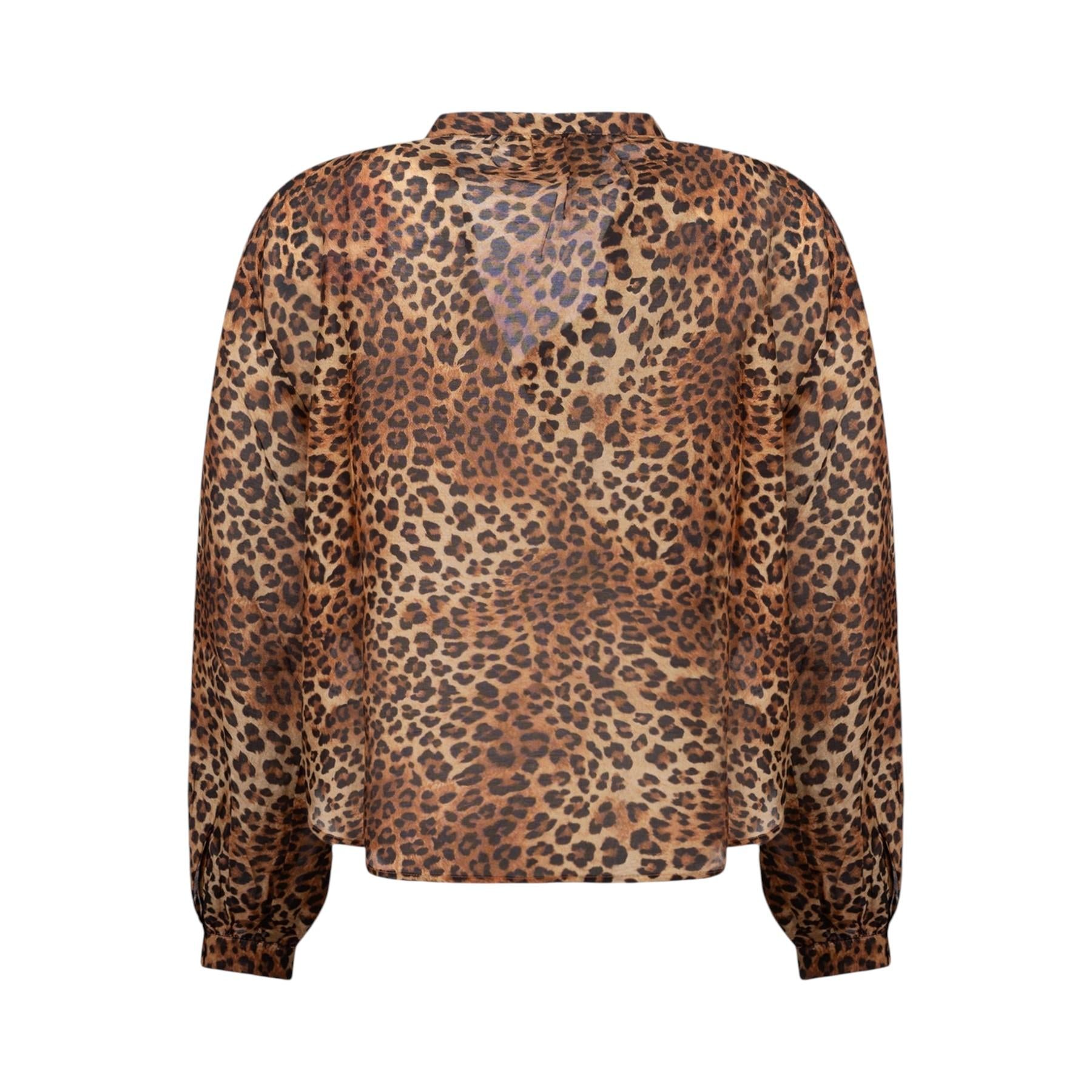 MC2 SAINT BARTH Camicia MC2 SAINT BARTH donna LIO0001 0068L 19 Liona Silk Voile Leopard Caramello Beige Marrone<BR/> LIO00010068L 19 