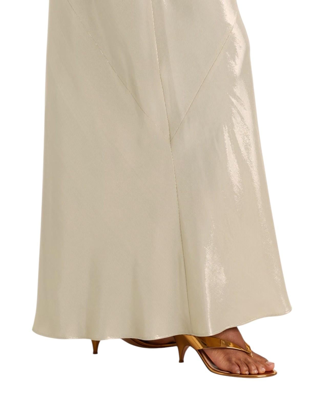 STUDIO Abito Studio donna 2616221084600 001 Odissea monospalla in lamé Fango 2616221084600 001 