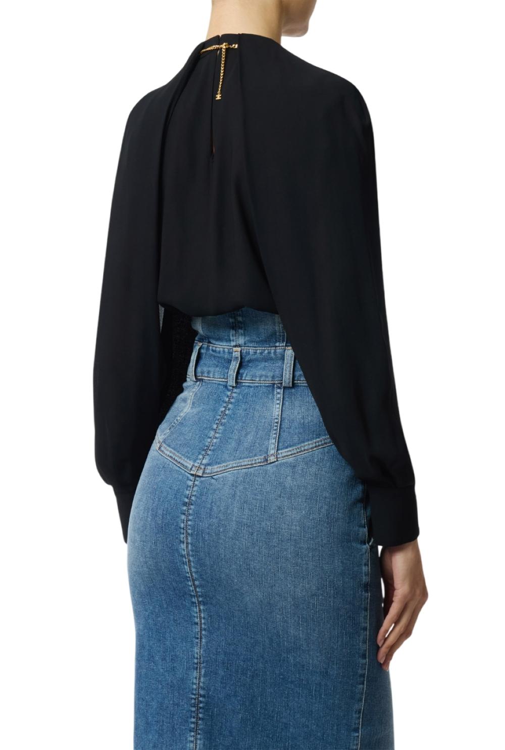 ELISABETTA FRANCHI Camicia Elisabetta Franchi donna CA12961E2110 Nero<BR/> CA12961E2 110 