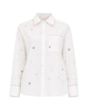 Camicia Pennyblack donna 2611111313200 009 Ricetta fantasia marina Bianco