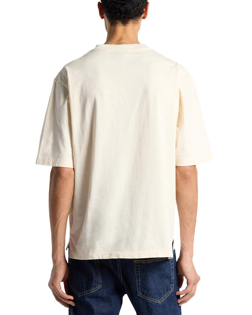 DSQUARED2 T-shirt DSQUARED2 uomo Aloha Souvenir Loose Fit S71GD1643D20020 Bianco cotone loose girocollo stampa sul retro S71GD1643D20020 103 