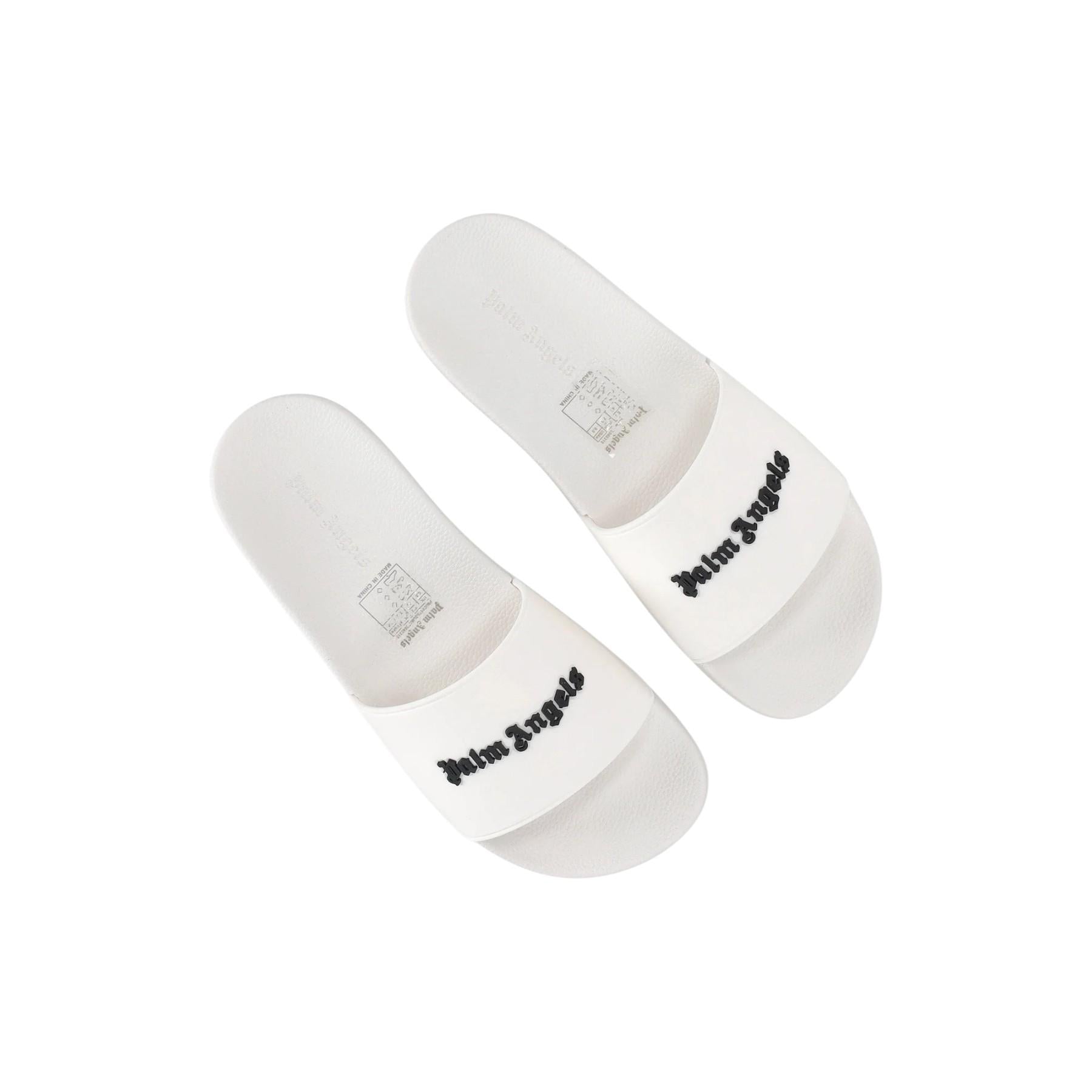 PALM ANGELS Ciabatte Palm Angels unisex PMIC017S26MAT0040 310 Classic Big Logo Bianco<BR/> PMIC017S26MAT004 0310 