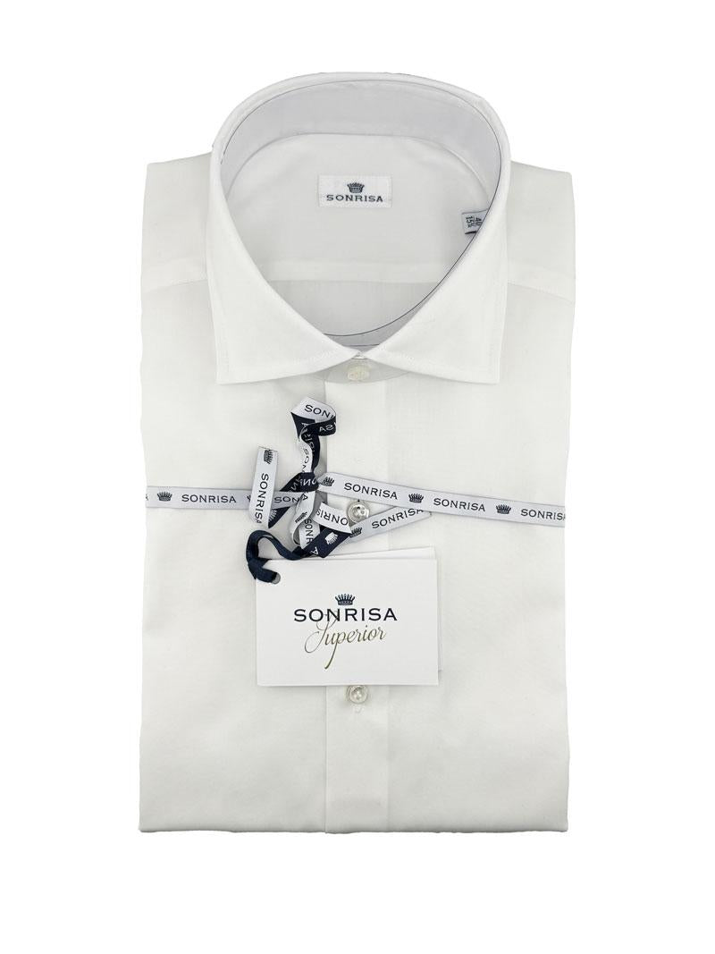 SONRISA Camicia Sonrisa uomo M242 bianca classic tailor fit<BR/> M242 01 