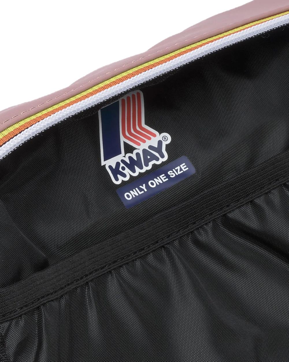 K-WAY Pochette K-WAY unisex K4127TW DEMU Rosa impermeabile idrorepellente antivento tasca K4127TW Q28 