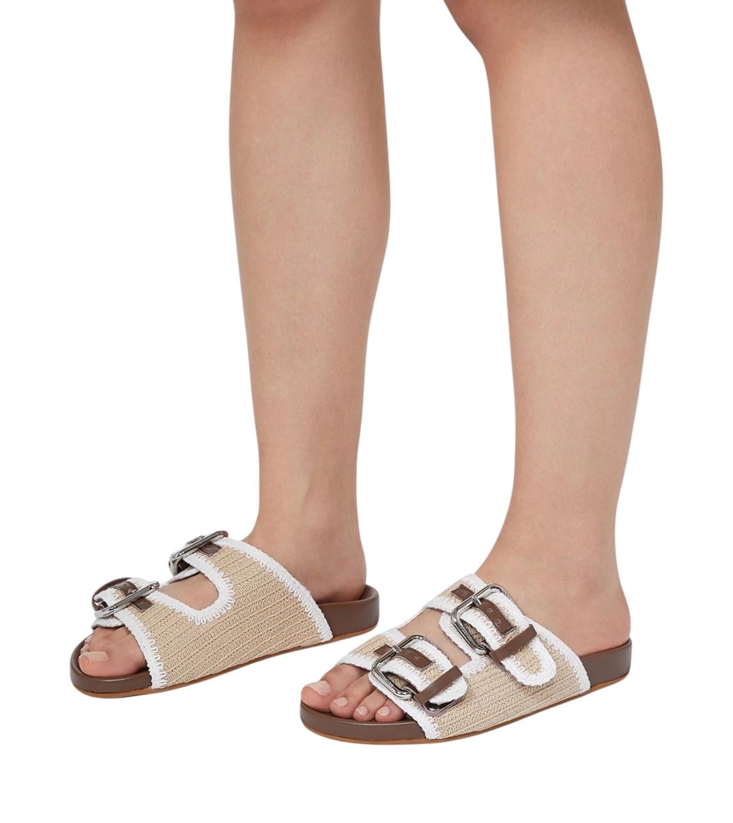 WEEKEND Ciabatta Weekend donna 2615521055600 001 Bonito di cotone crochet Beige 2615521055600 001 