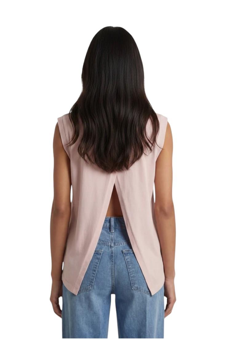 DONDUP T-shirt DONDUP donna DS080 JF035LR 511 Rosa DS080JF035LR 511 