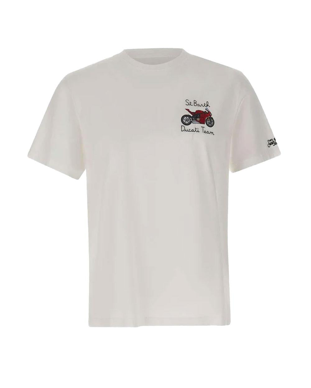 MC2 SAINT BARTH T-shirt Mc2 Saint Barth uomo Portofino Ducati bianca POT000104521L 01N 
