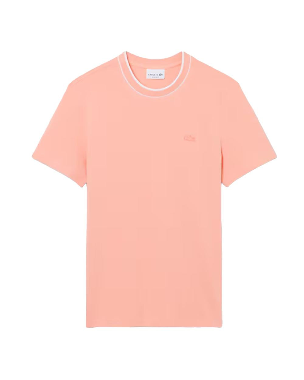 LACOSTE T-shirt LACOSTE uomo TH8174 Rosa TH8174 UI2 