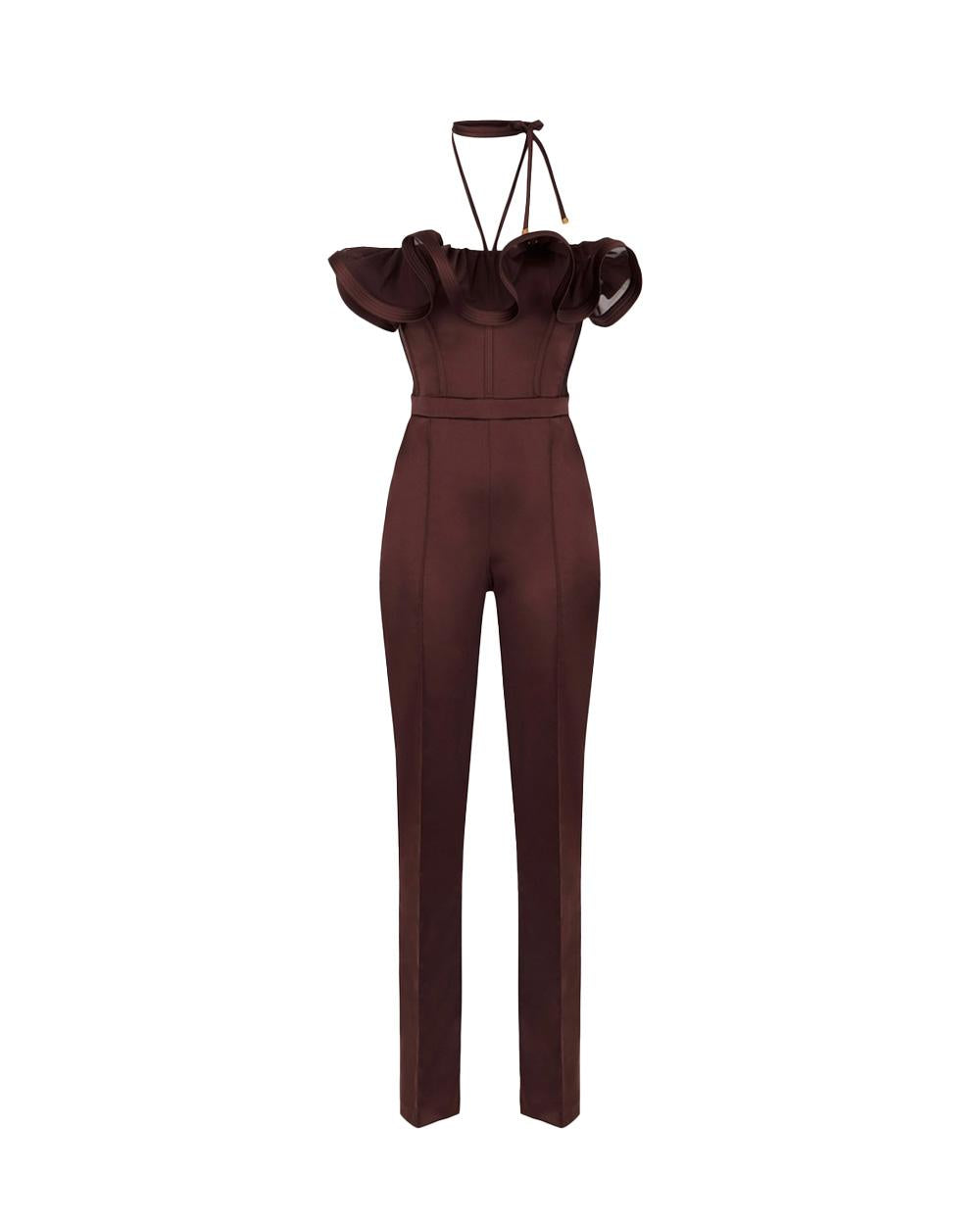 ELISABETTA FRANCHI Tuta ELISABETTA FRANCHI donna TU06562E2 Cacao TU06562E2 644 