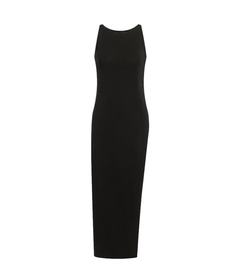 DONDUP Abito Dondup donna DA513JS0316D nero lungo jersey viscosa<BR/> DA513JS0316D 999 