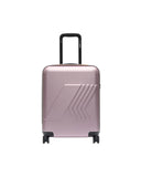 K-WAY men's K81372W Pink polycarbonate four-wheel trolley lined