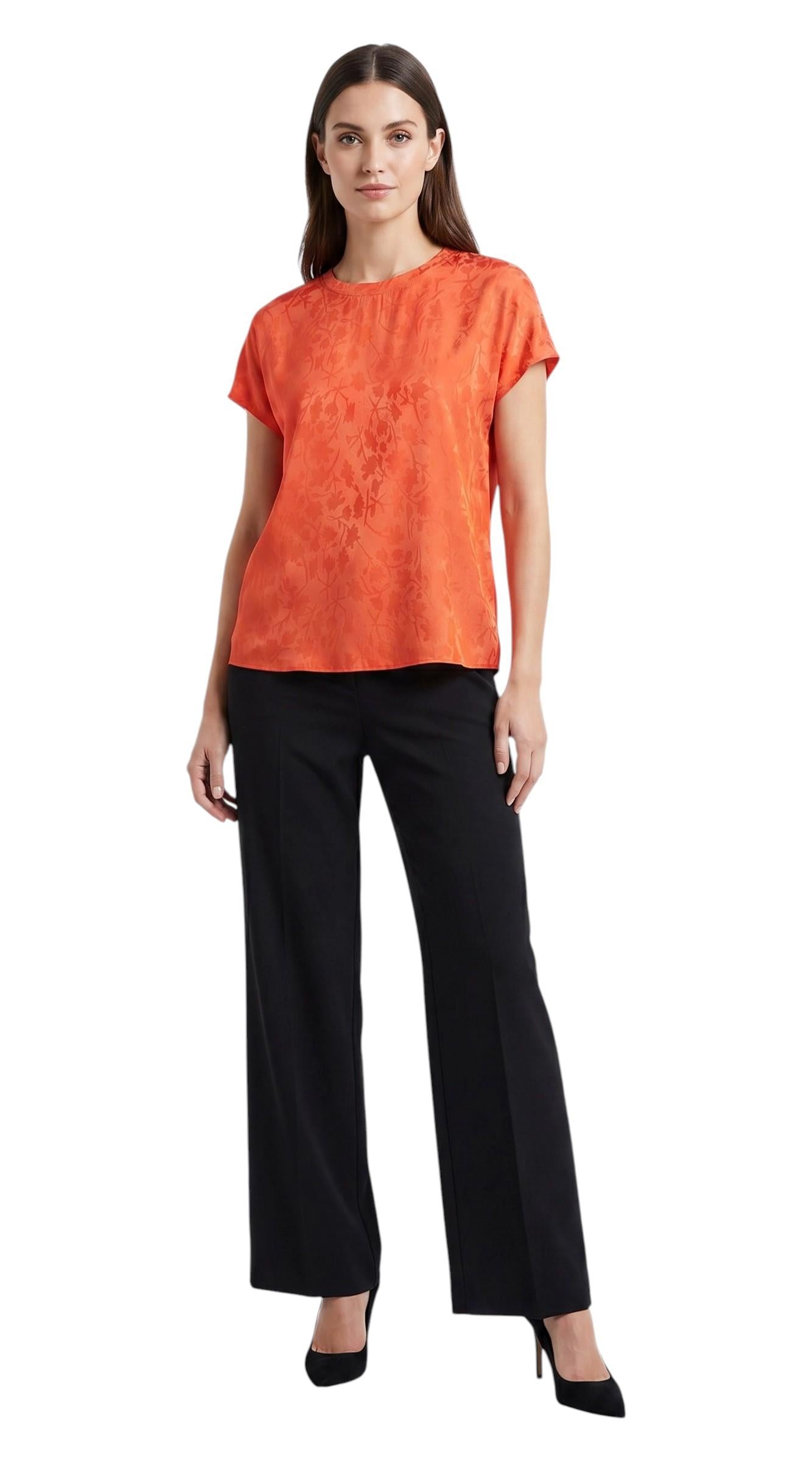 PINKO Blusa Pinko donna 100100A3AN A99 Farida con motivo floreale Arancio<BR/> 100100A3AN A99 
