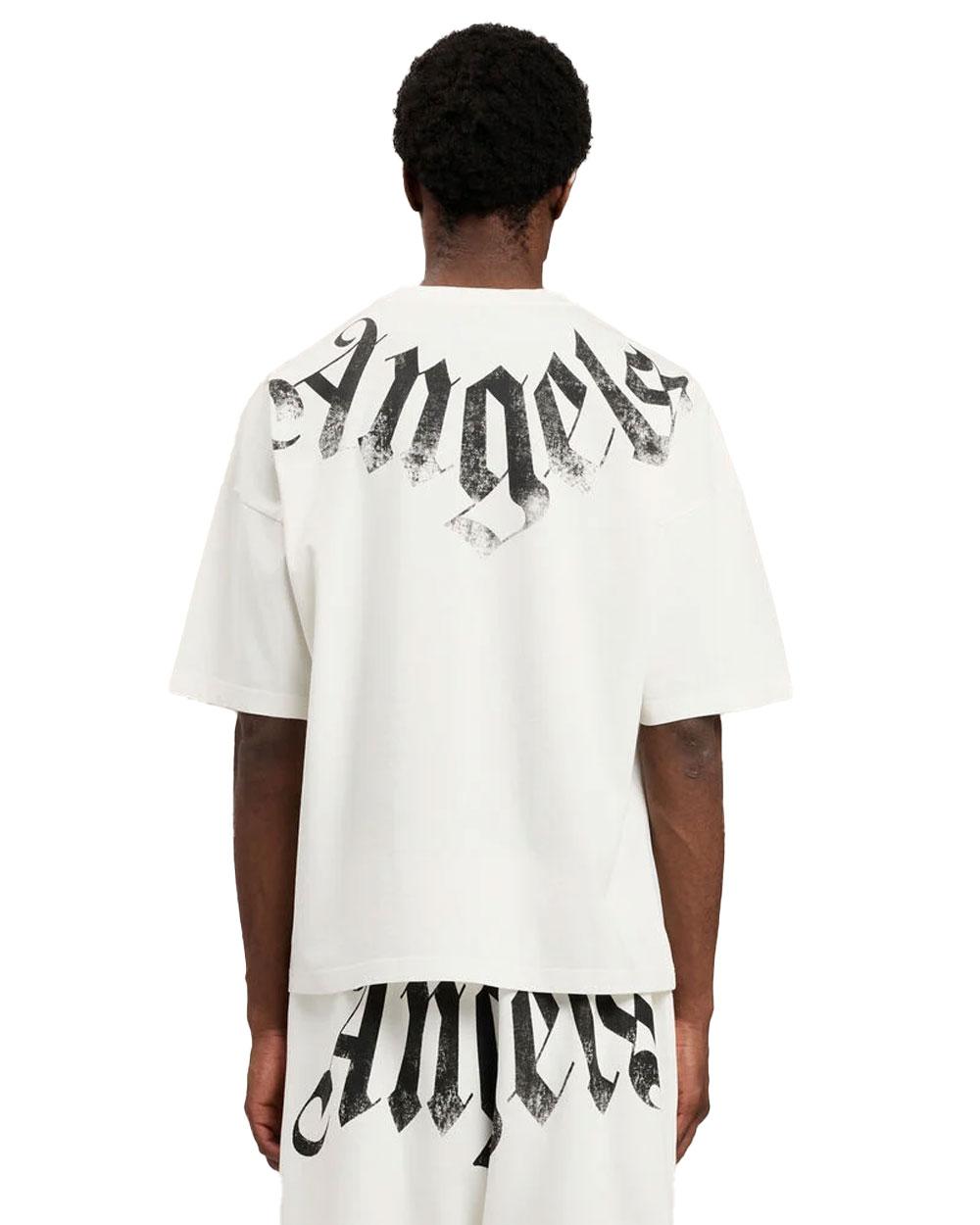 PALM ANGELS T-shirt Palm Angels uomo PMAA10DS26JER002 bianca PMAA10DS26JER002 0310 