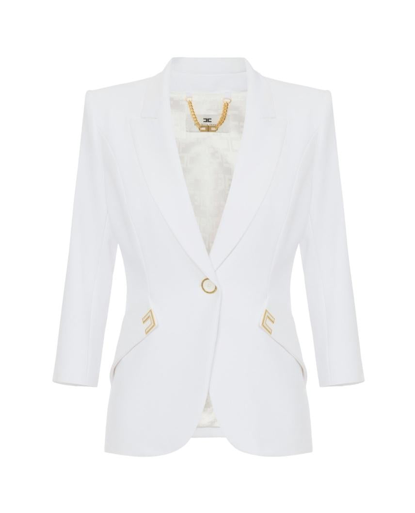ELISABETTA FRANCHI Giacca Elisabetta Franchi donna GI21561E2360 Avorio<BR/> GI21561E2 360 