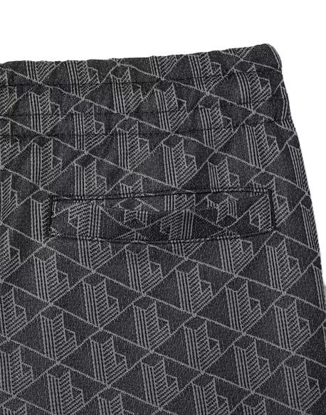 LACOSTE Pantalone LACOSTE uomo XH1440 Nero jacquard tasche a filetto coulisse con cordoncino in vita coccodrillo XH1440 4PC 