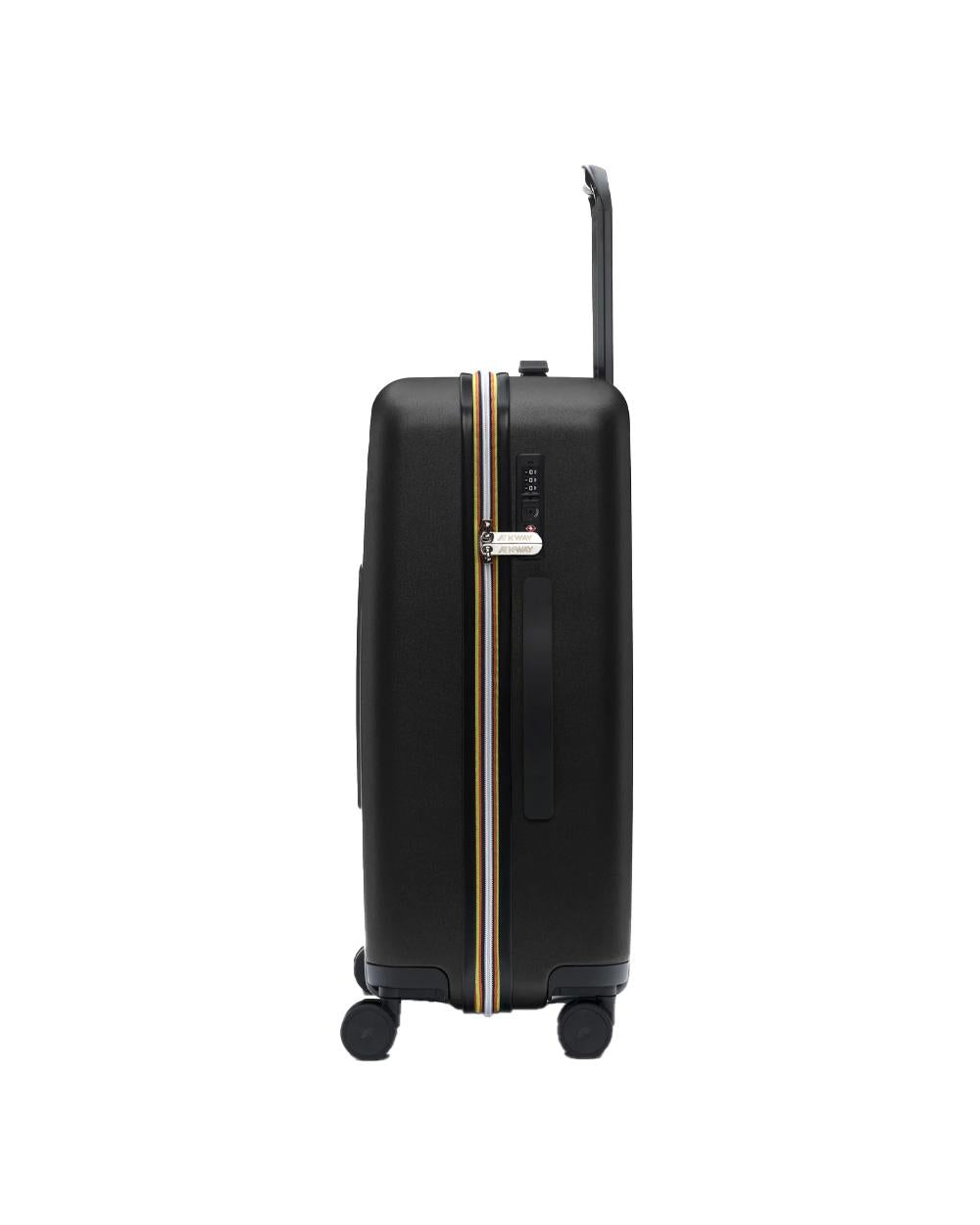 K-WAY Trolley K-WAY uomo EUDOXIEUR LOGO K81439W Nero logo stampato all over tasca K81439W USY 