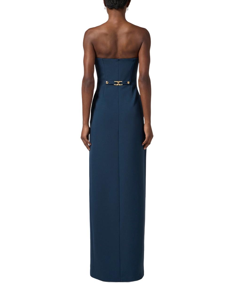 ELISABETTA FRANCHI Abito ELISABETTA FRANCHI donna ABR0456E2 Blu vestibilità regolare da sera spalle scoperte ABR0456E2 EA8 