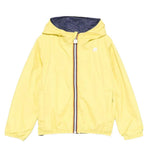 Giacca K-way bambino K61314W Giallo Blu nylon reversibile impermeabile antivento comodo tessuto