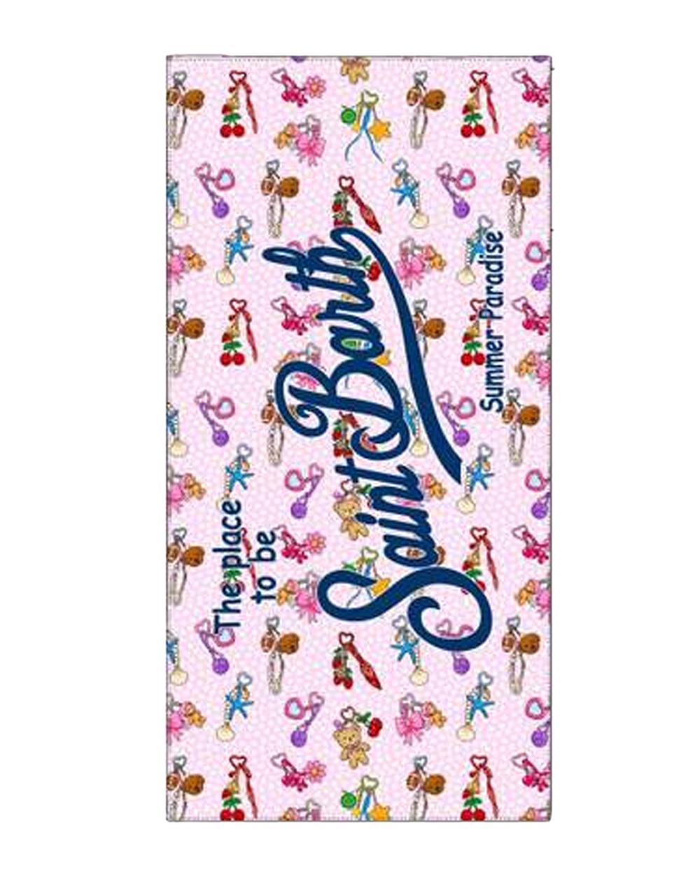 MC2 SAINT BARTH Telo mare MC2 SAINT BARTH donna Charms Party AID000100518L Rosa all over logo stampato <BR/> AID000100518L 21 