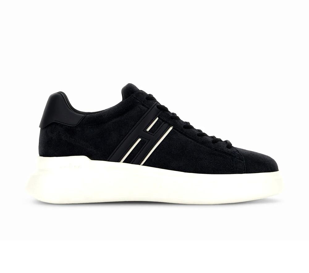 HOGAN Sneakers Hogan uomo HXM5800DV42UHO01VUU801 H580 blu pelle scamosciata HXM5800DV42UHO01VU U801 