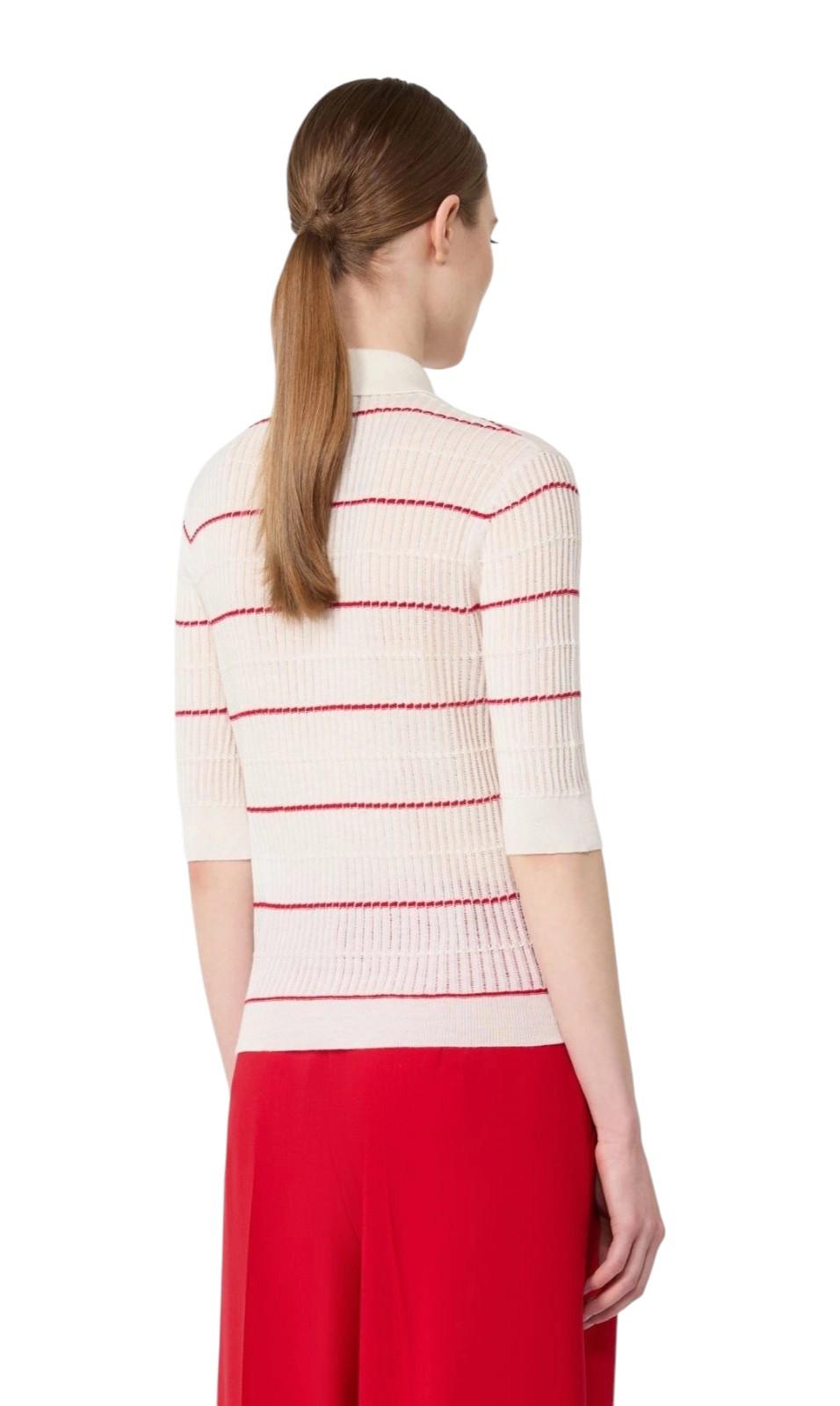 STUDIO Maglia Studio donna 2616361051600 012 Gallo in filato di lana e seta Bianco<BR/> 2616361051600 012 