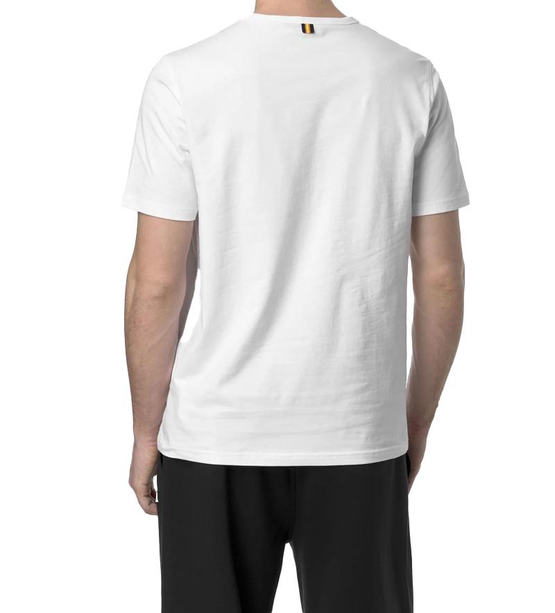K-WAY T-shirt K-way uomo K71349W 001 bianca adame light stretch K71349W 001 