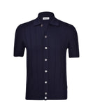 Gran Sasso Men's Sweater 5714320634 598 Fresh Cotton Ribbed Blue