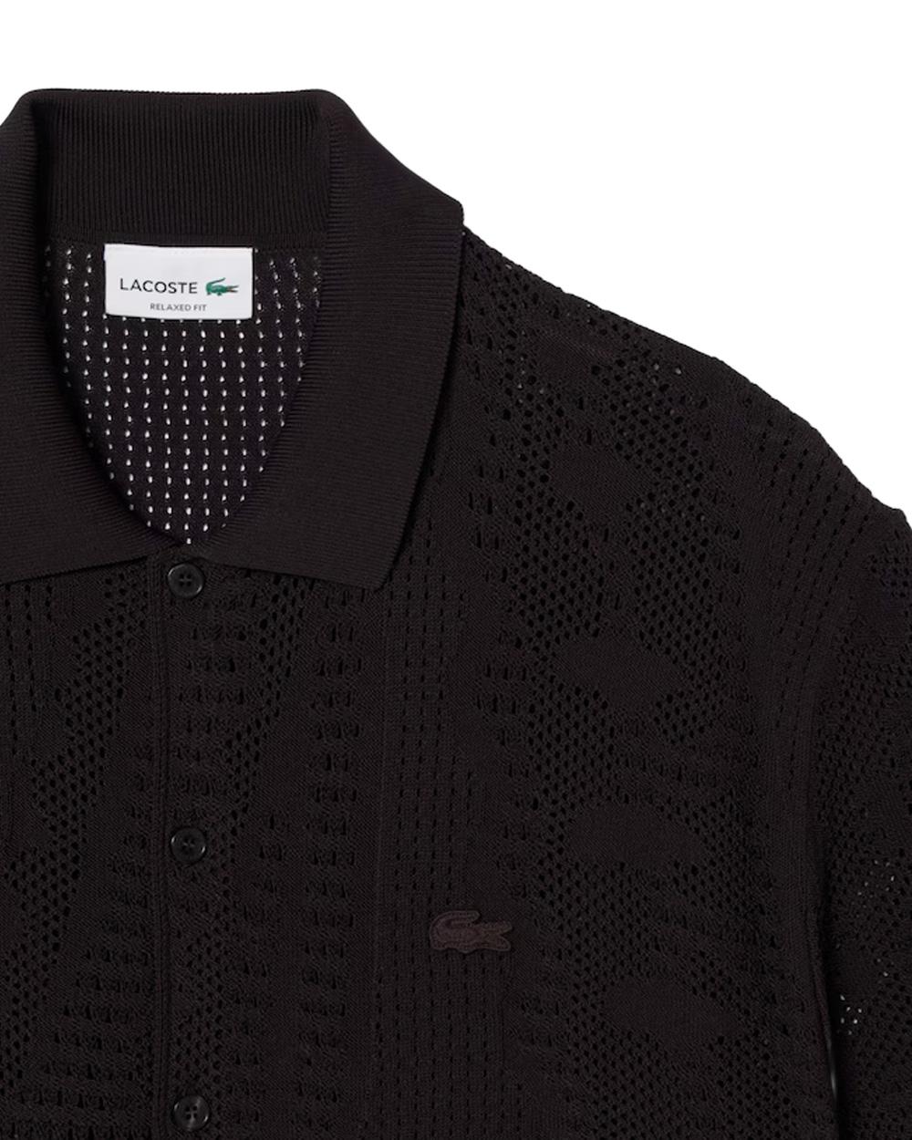 LACOSTE Camicia LACOSTE uomo AH0796 Marrone AH0796 3LA 