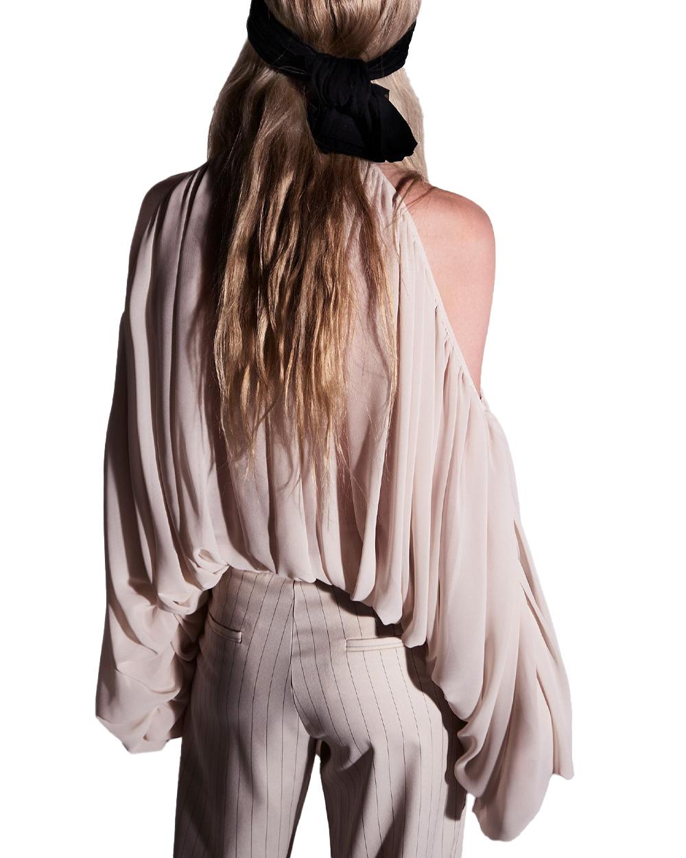 ANIYE  BY Camicia ANIYE BY TEODORA donna 185018 Panna  balloon fiocco bottoni spalle scoperte 185018 02477 