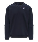 K-Way Men's K6132MWK89 Nael Brushed PC Blue Crew Neck Sweatshirt