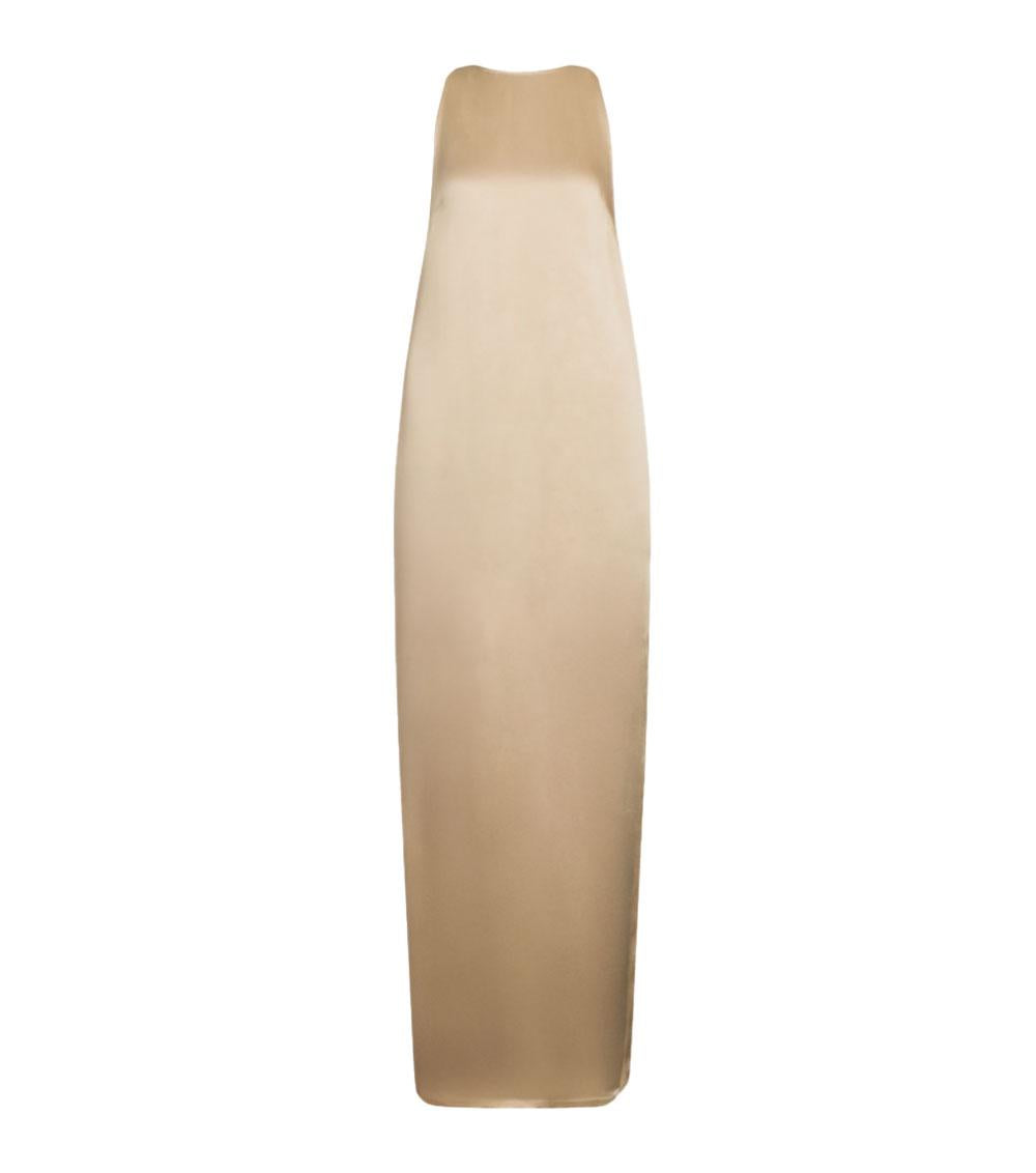 DONDUP Abito Dondup donna DA509RF0039D beige lungo in crepe sablé DA509RF0039D 008 