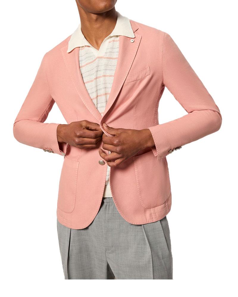 L.B.M. 1911 Giacca LBM 1911 uomo 2850 55201 rosa Jack tinto capo monopetto<BR/> 285055201 5 