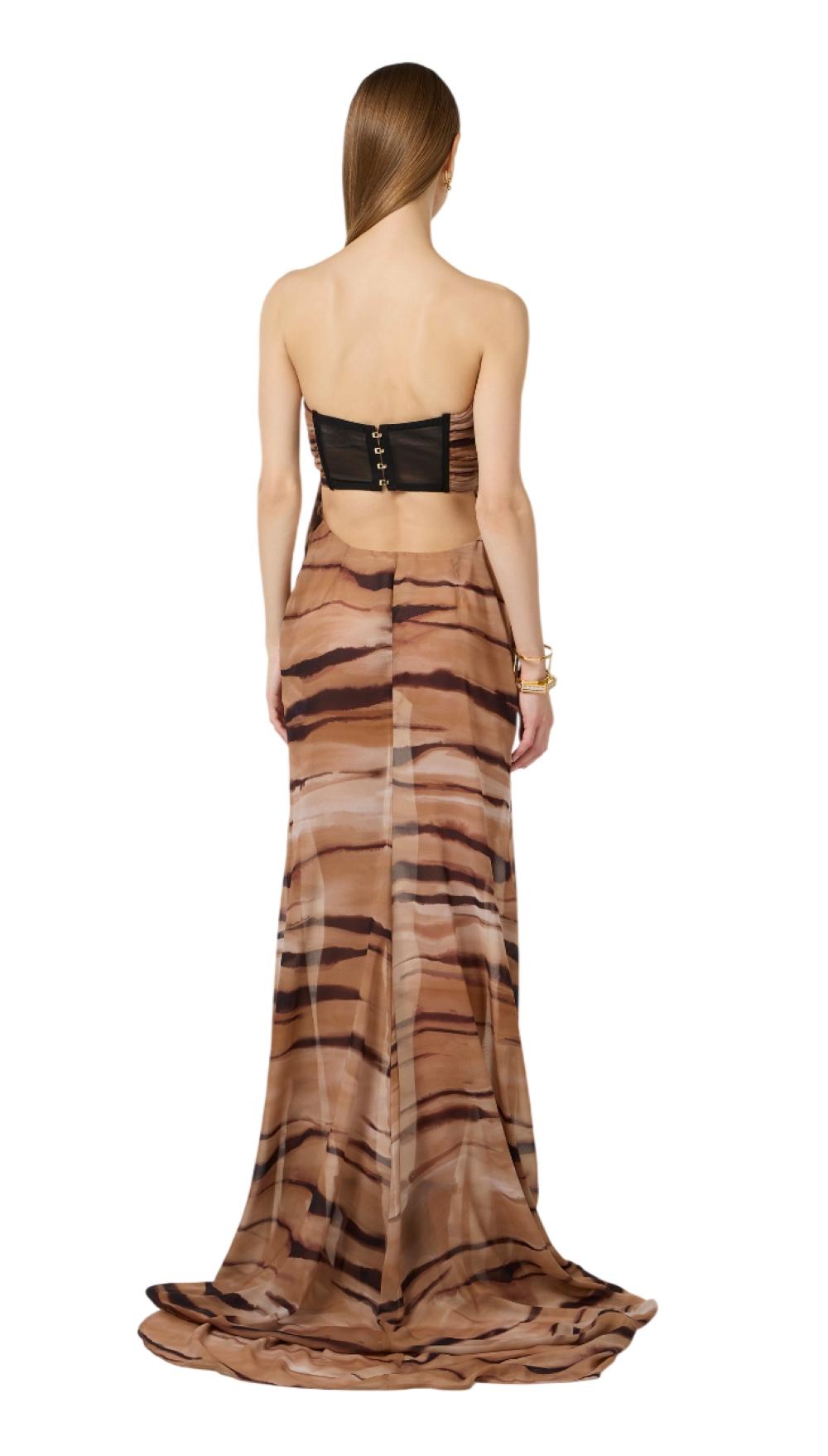 ELISABETTA FRANCHI Abito Elisabetta Franchi donna ABR5562E2470 Red Carpet Cammello<BR/> ABR5562E2 470 