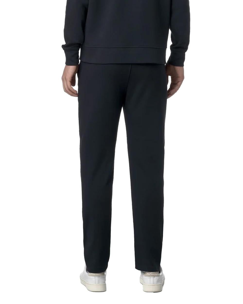 K-WAY Pantalone K-WAY uomo K8132QW ITON INTERLOCK Blu bordo vita elastico coulisse tasche fitting regolare K8132QW K89 