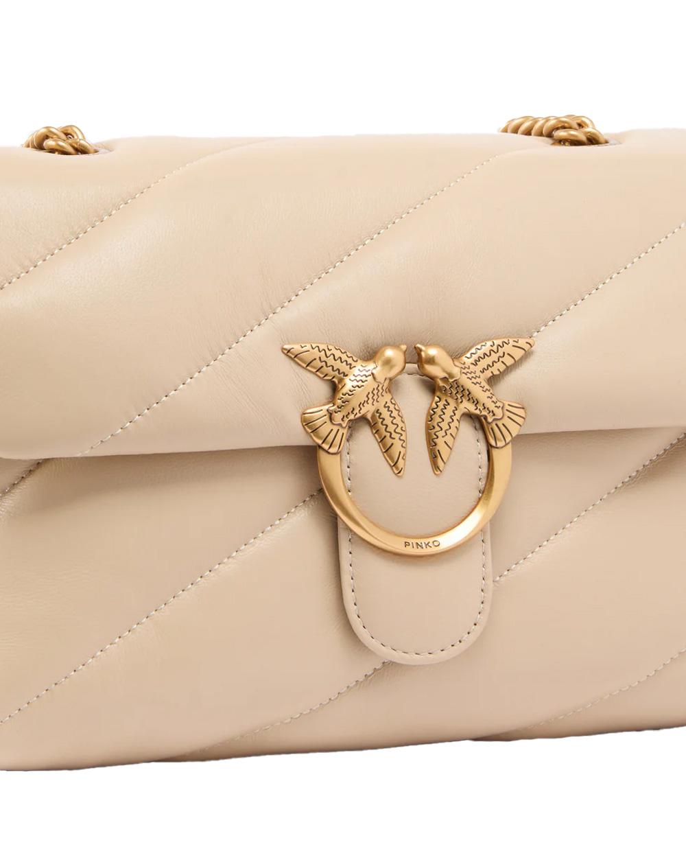 PINKO Borsa PINKO donna CLASSIC LOVE BAG PUFF 100038A0F2 Beige nappa pelle trapuntatura tracolla 100038A0F2 C50Q 