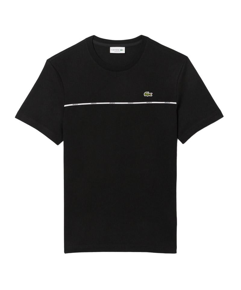 LACOSTE T-shirt Lacoste uomo TH9842 031 nera profilo logato TH9842 031 