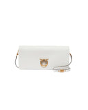 PINKO women's bag CLICK SOFT HORIZONTAL CLASSIC 106022A0QO White leather rectangular clutch