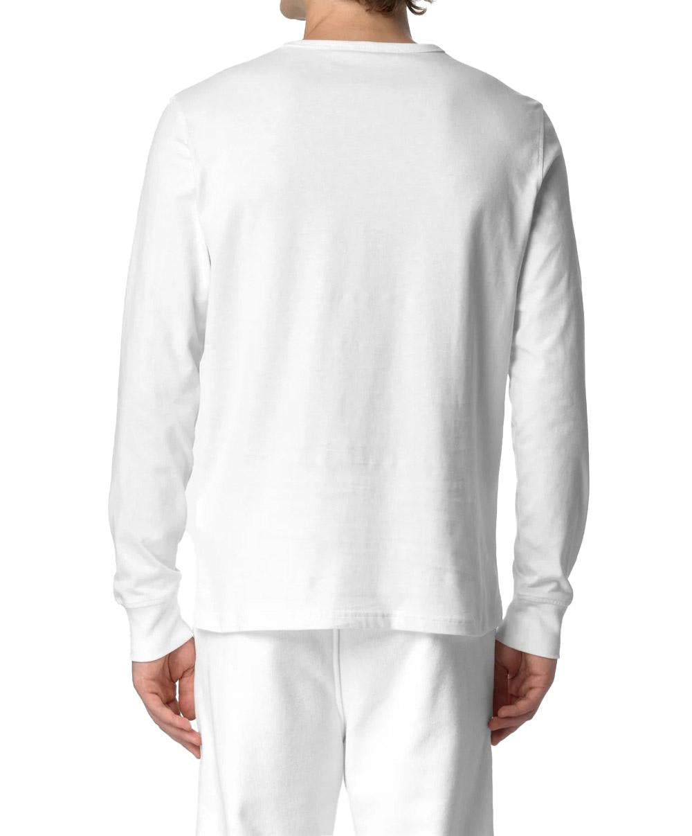 K-WAY Maglia K-way uomo K8136DWK42 Elmer Js Peach bianca K8136DW K42 