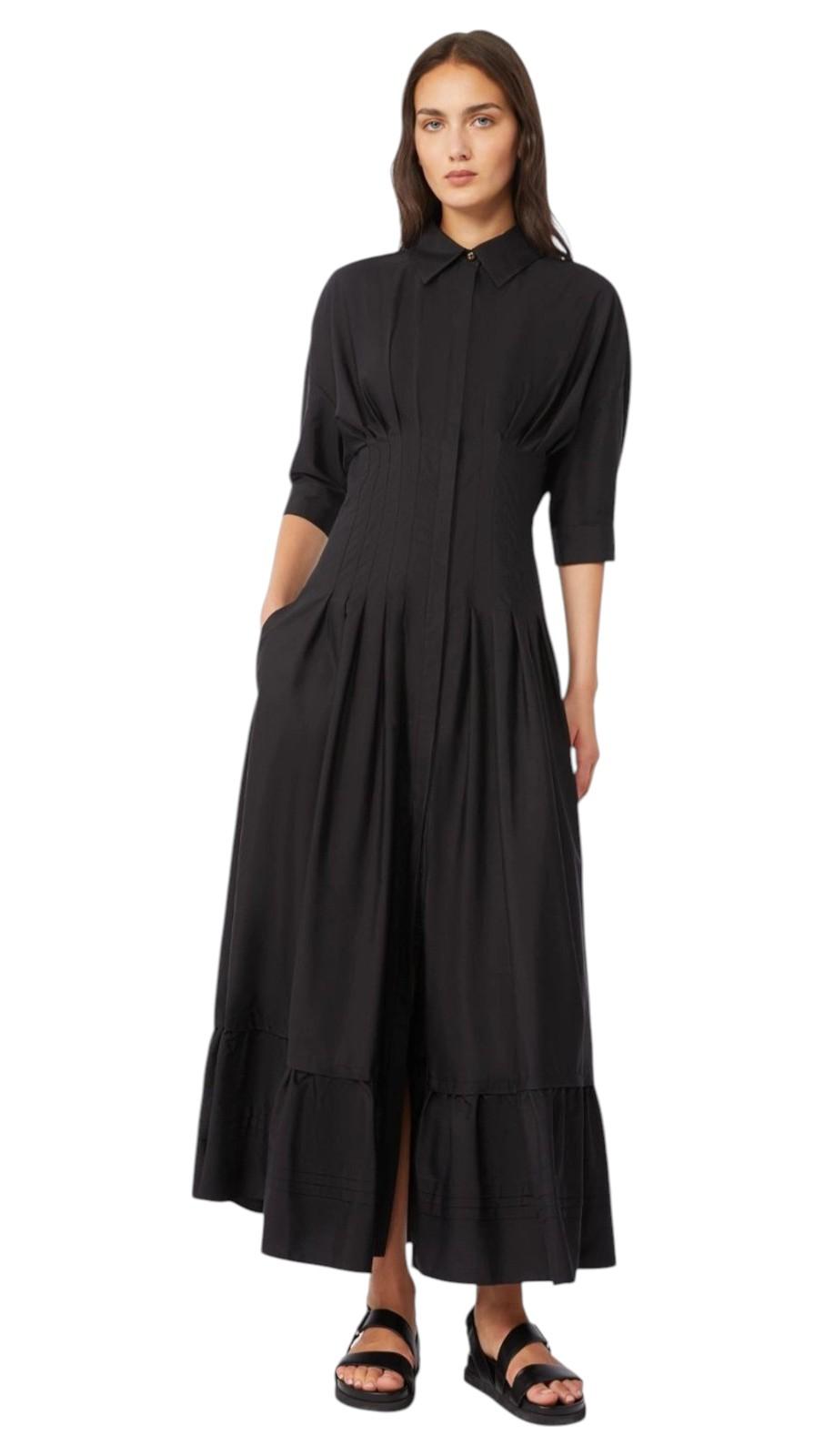 STUDIO Abito Studio donna 2616221032600 004 Cera in popeline di cotone Nero<BR/> 2616221032600 004 